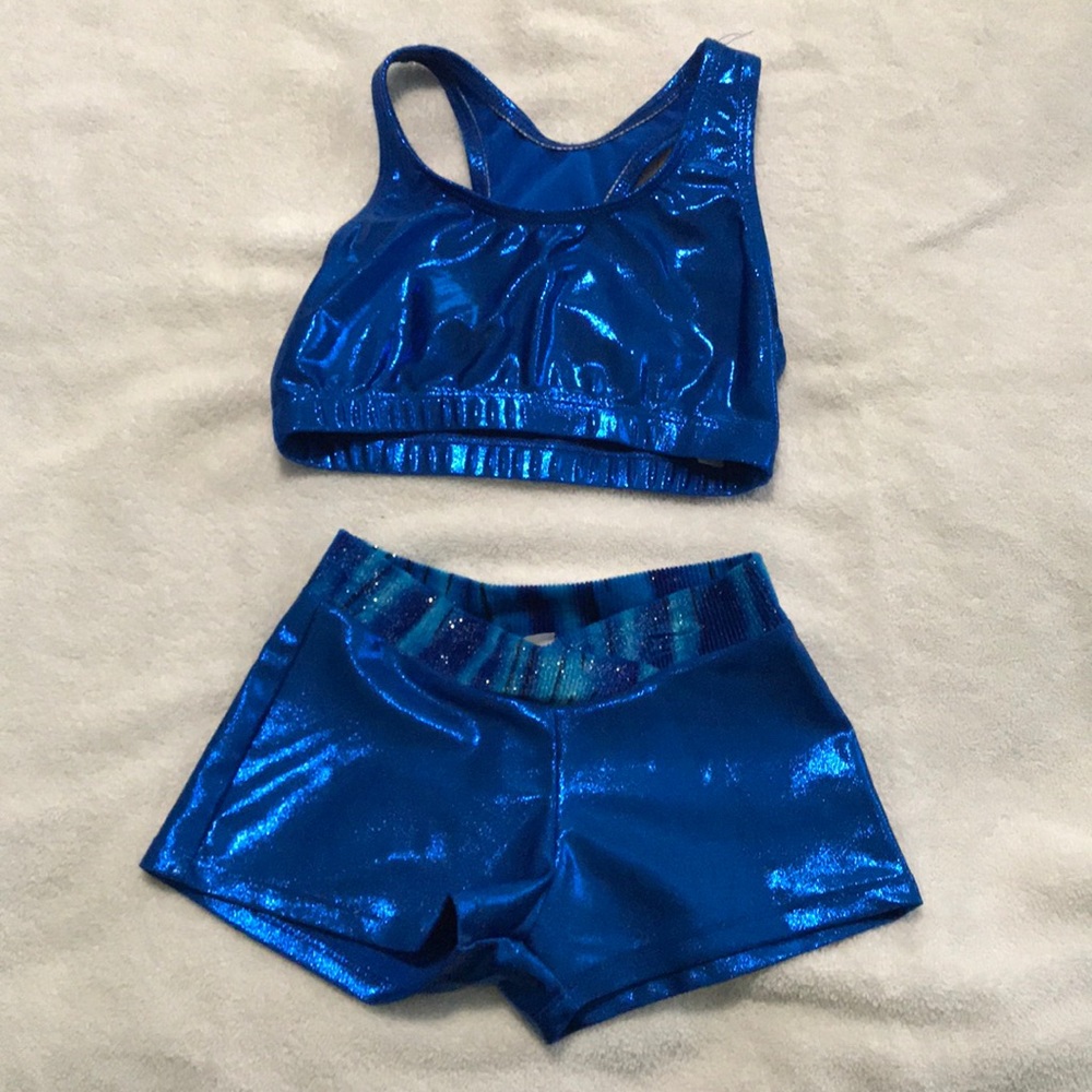 Dance/gymnastics shorts and crop top